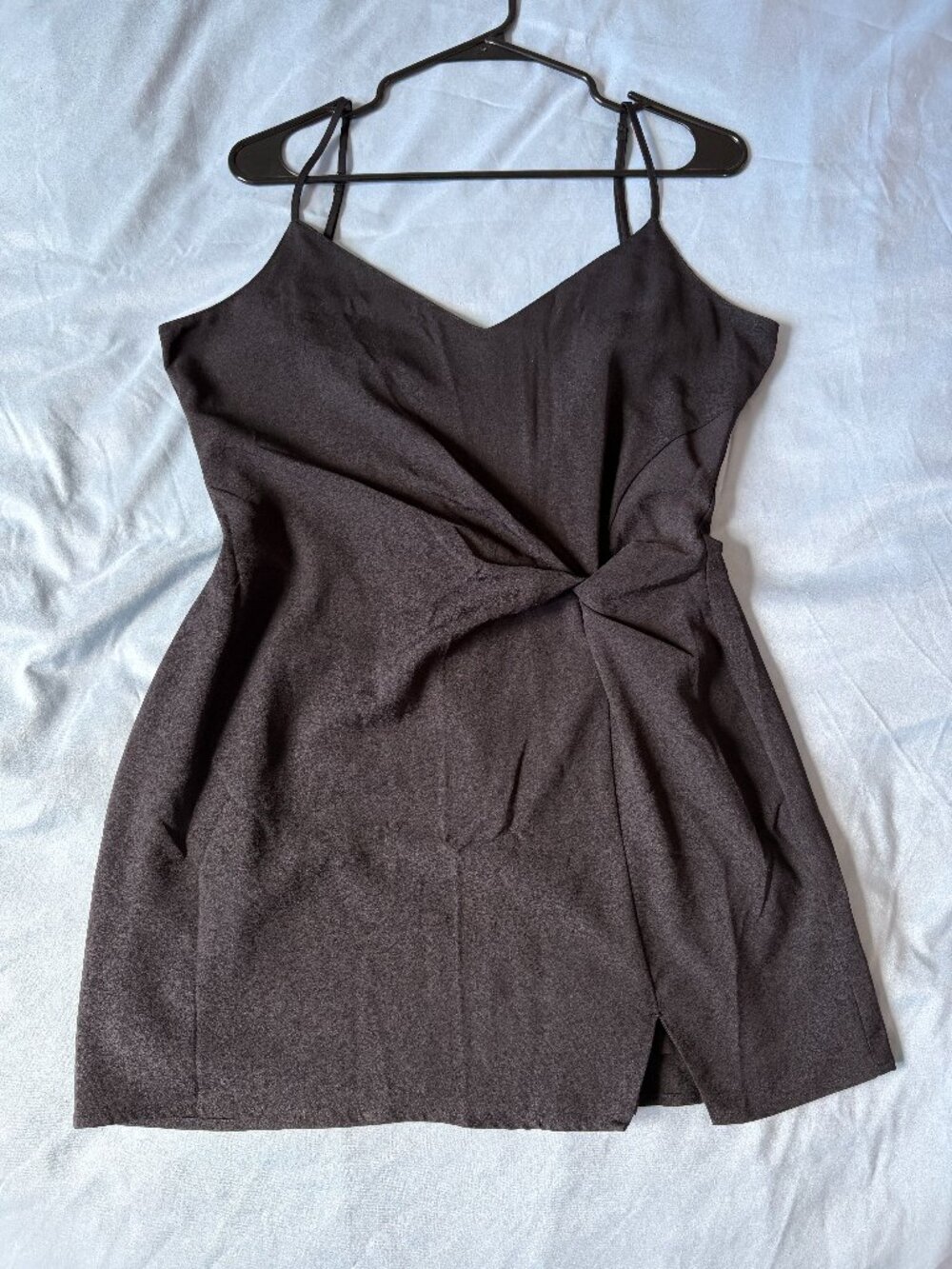 Abercrombie Side-Draped Slip Mini Dress